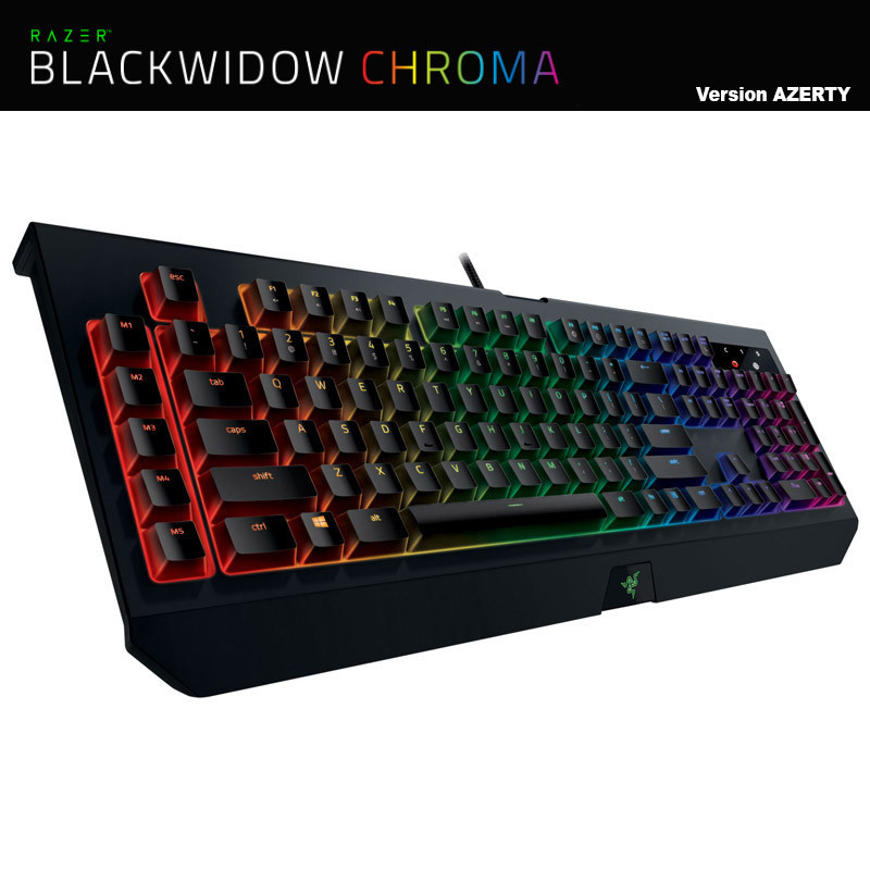 Mechanical Gaming Keyboard Razer BlackWidow Chroma RZ03-0122 AZERTY RGB Mechanical Gaming Keyboard Razer...