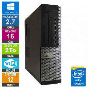 PC Dell Optiplex 9010 DT G630 2.70GHz 16Go/2To Wifi W10