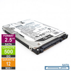 Disque Dur 500Go SATA 2.5 Western Digital Black WD5000BPKX-66HPJT0 9mm 7200rpm 16Mo