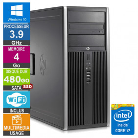 PC HP Elite 8300 CMT i7-3770 3.90GHz 4Go/480Go SSD Wifi W10