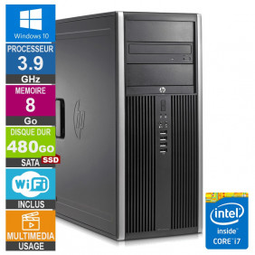 PC HP Elite 8300 CMT i7-3770 3.90GHz 8Go/480Go SSD Wifi W10