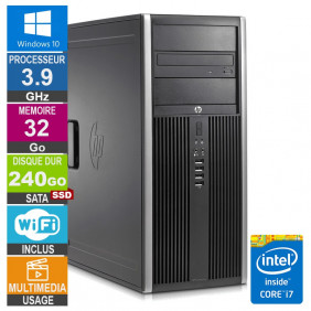 PC HP Elite 8300 CMT i7-3770 3.90GHz 32Go/240Go SSD Wifi W10