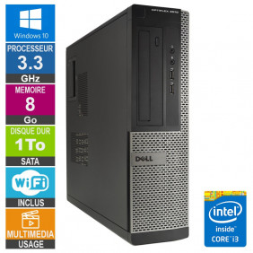 PC Dell Optiplex 3010 DT i3-3220 3.30GHz 8Go/1To Wifi W10