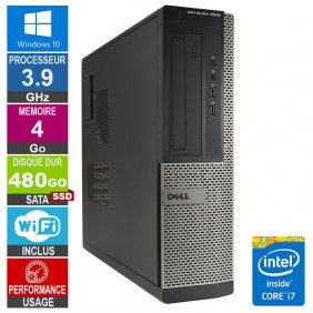 PC Dell Optiplex 3010 DT i7-3770 3.90GHz 4Go/480Go SSD Wifi W10