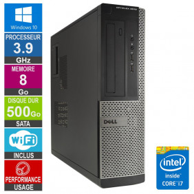 PC Dell Optiplex 3010 DT i7-3770 3.90GHz 8Go/500Go Wifi W10