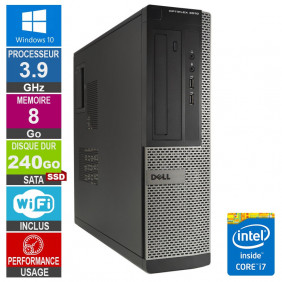 PC Dell Optiplex 3010 DT i7-3770 3.90GHz 8Go/240Go SSD Wifi W10