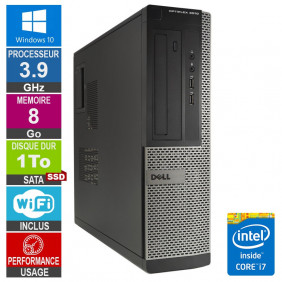 PC Dell Optiplex 3010 DT i7-3770 3.90GHz 8Go/1To SSD Wifi W10