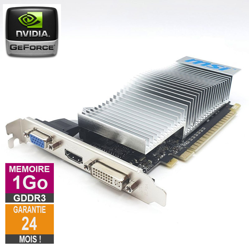 Carte graphique MSI Nvidia GeForce 210 1Go GDDR3 PCI-e HDMI DVI VGA Carte graphique MSI Nvidia GeForce...