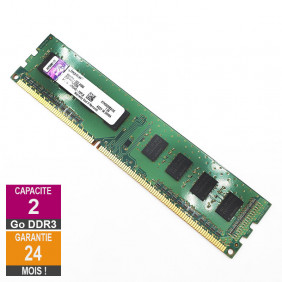 Barrette Mémoire 2Go RAM DDR3 Kingston KTH9600BS/2G DIMM PC3-10600U 1Rx8