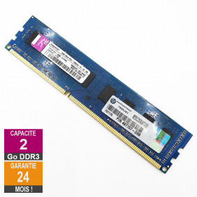 Barrette Mémoire 2Go RAM DDR3 Kingston HP497157-D88-ELFWG DIMM PC3-10600U 2Rx8