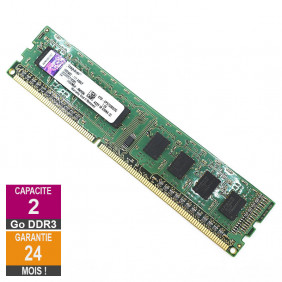 Barrette Mémoire 2Go RAM DDR3 Kingston KTD-XPS730BS/2G DIMM PC3-10600U 1Rx8