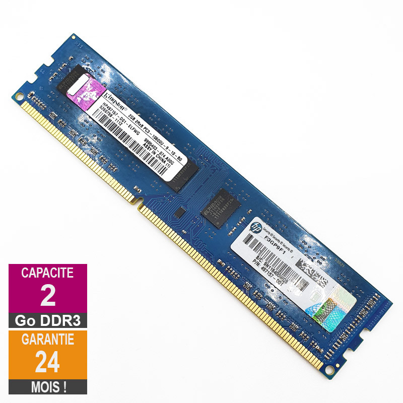 Barrette Mémoire 2Go RAM DDR3