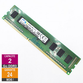 Barrette Mémoire 2Go RAM DDR3 Samsung M378B5773QB0-CK0 DIMM PC3-12800U 1Rx8