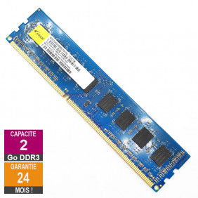 Barrette Mémoire 2Go RAM DDR3 Elixir M2X2G64CB88G7N-DG DIMM PC3-12800U 1Rx8