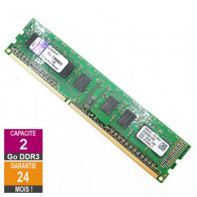 Barrette Mémoire 2Go RAM DDR3 Kingston KTL-TCM58BS/2G DIMM PC3-10600U 1Rx8