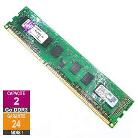 Barrette Mémoire 2Go RAM DDR3 Kingston KFJ9900S/2G DIMM PC3-10600U 1Rx8
