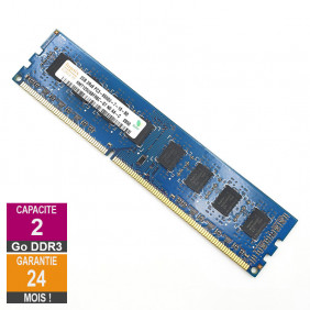 Barrette Mémoire 2Go RAM DDR3 Hynix HMT125U6BFR8C-G7 DIMM PC3-8500U 1Rx8