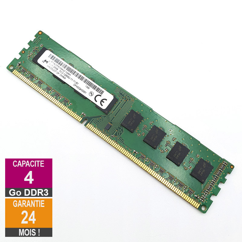 2Go Ram Barrette Mémoire MICRON MT8JTF25664AZ-1G6M1 DDR3 PC3-12800U 1600Mhz  CL11 - MonsieurCyberMan