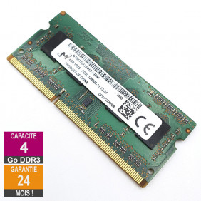 Barrette Mémoire 4Go RAM DDR3 Micron MT8KTF51264HZ-1G6N1 SO-DIMM PC3L-12800S 1Rx8