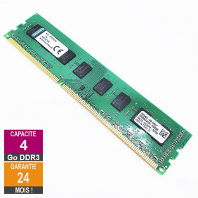 Barrette Mémoire 4Go RAM DDR3 Kingston KTD-XPS730C/4G DIMM PC3-10600U 2Rx8