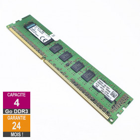 Barrette Mémoire 4Go RAM DDR3 Kingston KTL-TC316ES/4G DIMM PC3-12800U 1Rx8