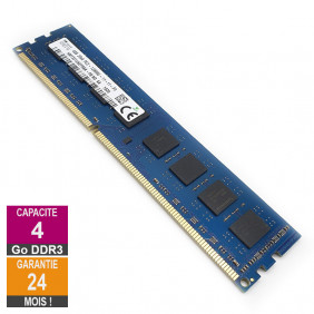 Barrette Mémoire 4Go RAM DDR3 Hynix HMT351U6EFR8A-PB DIMM PC3-12800U 2Rx8