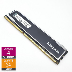 Barrette Mémoire 4Go RAM DDR3 Kingston KHX16C9B1B/4 DIMM PC3-12800U 1Rx8