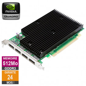 Carte graphique Nvidia Quadro NVS 450 512Mo GDDR3 4x DisplayPort HP 490565-003