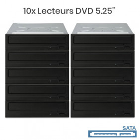 Lot de 10x Lecteurs DVD interne 5.25" pour PC de bureau - Destockage