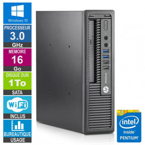 PC HP 800 G1 USDT G3220 3GHz 16Go/1To Wifi W10