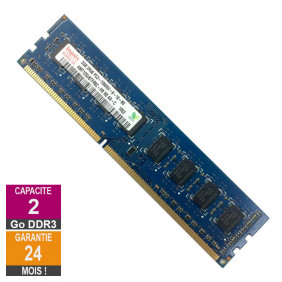 Barrette Mémoire 2Go RAM DDR3 Hynix HMT125U6TFR8C-H9 PC3-10600U 1333MHz 2Rx8