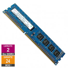 Barrette Mémoire 2Go RAM DDR3 Hynix HMT325U6BFR8C-H9 PC3-10600U 1333MHz 1Rx8