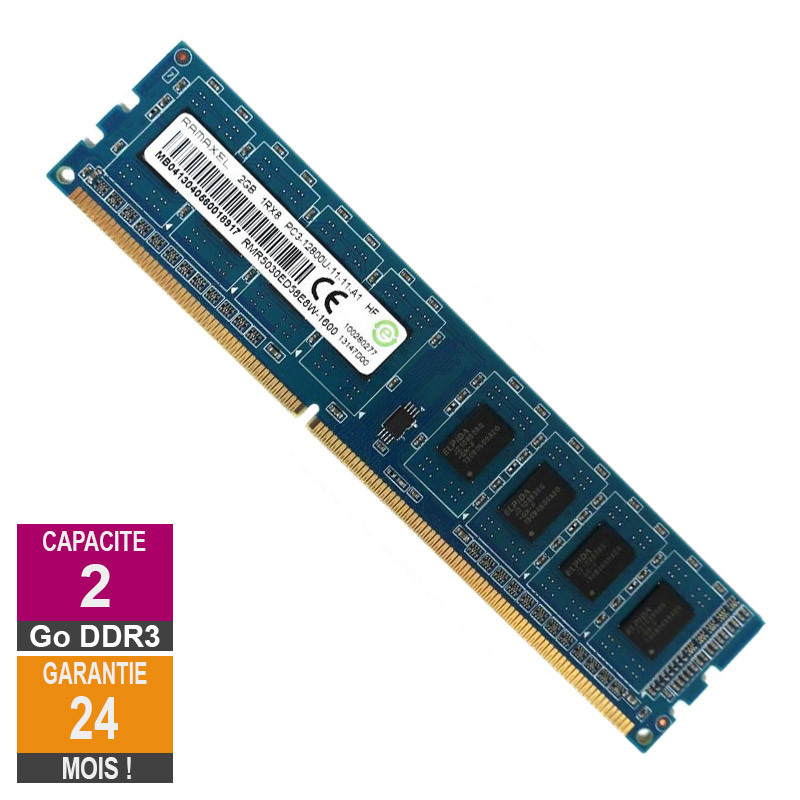 Barrette Mémoire 2Go RAM DDR3