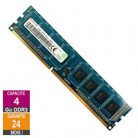 Barrette Mémoire 4Go RAM DDR3 Ramaxel RMR5030EF68F9W-1600 PC3L-12800U 1600MHz 1Rx8