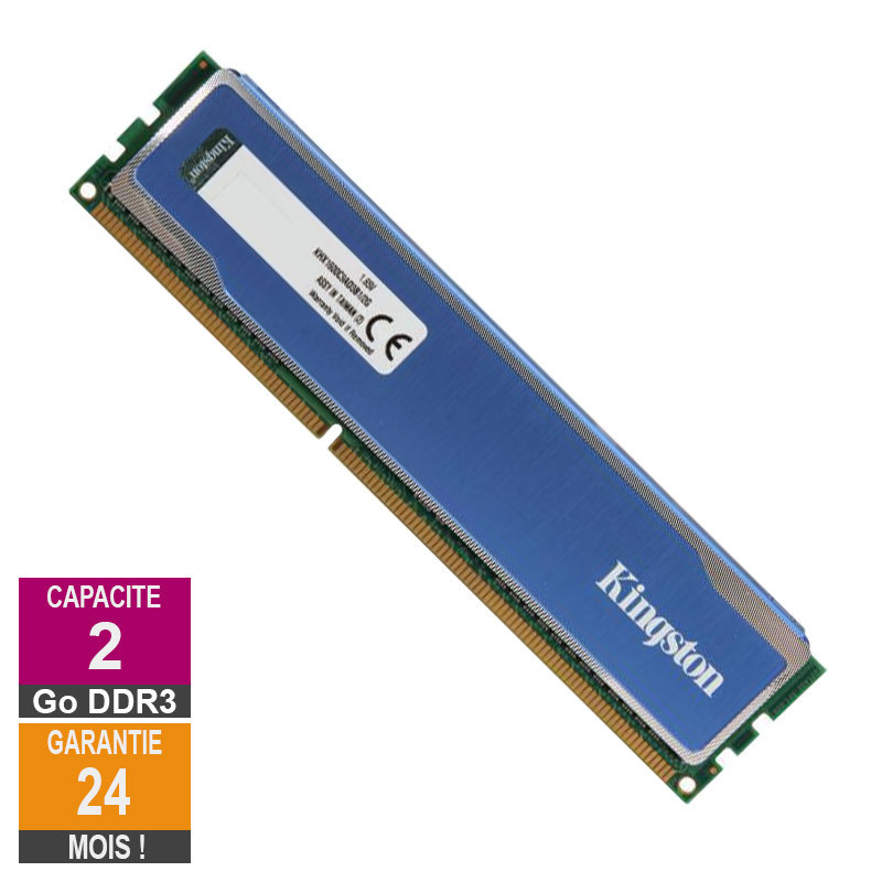 RAM Memory 2GB DDR3 Kingston KHX1600C9AD3B1/2G PC3-12800U 1600MHz 1Rx8 RAM Memory 2GB DDR3 Kingston...