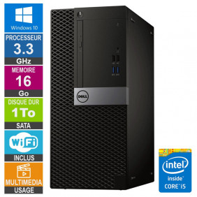 PC Dell Optiplex 5040 MT i5-6400 3.30GHz 16Go/1To Wifi W10