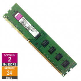 Barrette Mémoire 2Go RAM DDR3 Kingston KY996D-ELD PC3-8500U 1066MHz 2Rx8