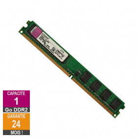 Barrette Mémoire 1Go RAM DDR2 Kingston KVR800D2N5/2G Low DIMM PC2-6400U