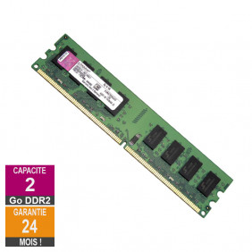 Barrette Mémoire 2Go RAM DDR2 Kingston KVR667D2N5/2G DIMM PC2-5300U