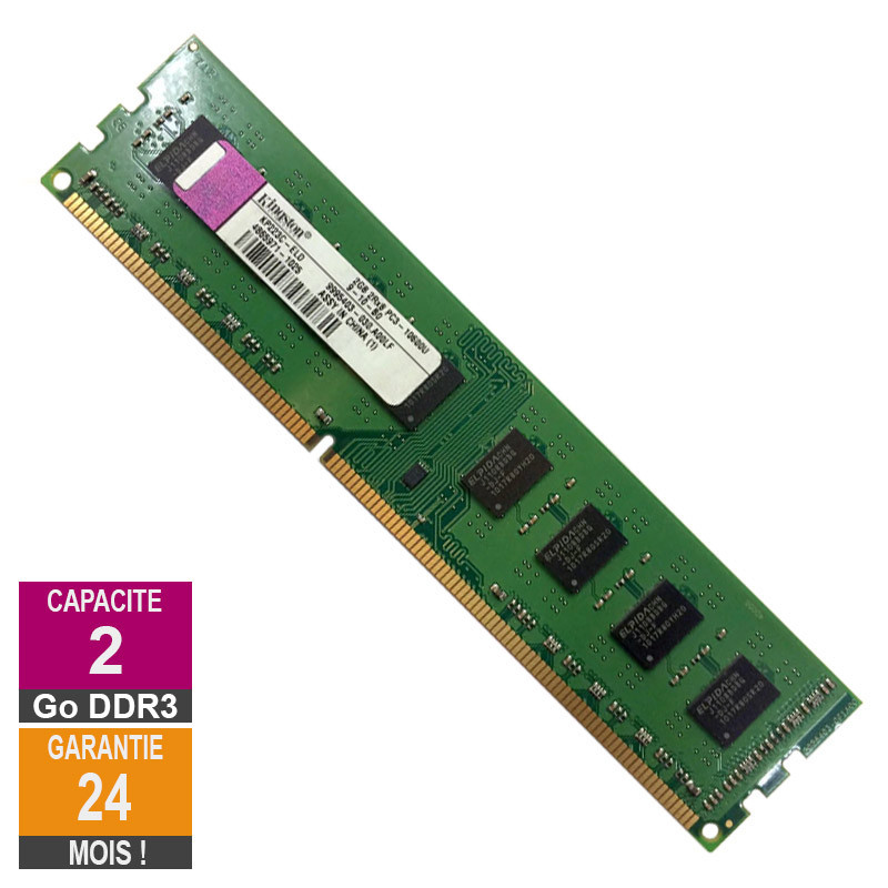 Barrette Mémoire 2Go RAM DDR3