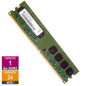 Barrette Mémoire 1Go RAM DDR2 Qimonda HYS64T128020EU-3S-B2 DIMM PC2-5300U