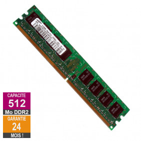 Barrette Mémoire 512Mo RAM DDR2 Samsung M378T6553BG0-CCC DIMM PC2-3200U