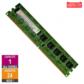 Barrette Mémoire 1Go RAM DDR2 Hynix HYMP512U72CP8-Y5 DIMM PC2-5300E