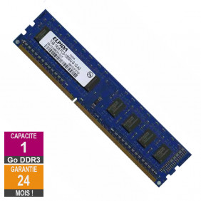 Barrette Mémoire 1Go RAM DDR3 Elpida EBJ10UE8BDF0-DJ-F PC3-10600U 1333MHz 1Rx8