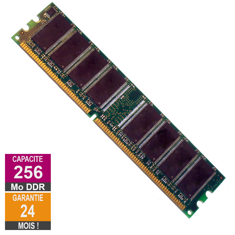 Barrette Mémoire 256Mo RAM DDR Spectek PD32M6408T26ZD2T-5B DIMM PC-3200U