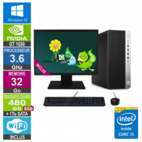 PC Gamer LPG-800G3 i5-6500 3.60GHz 32Go/480Go SSD + 1To/GT 1030/22"