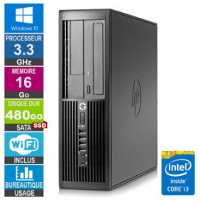 PC HP Pro 4300 SFF i3-3220 3.30GHz 16Go/480Go SSD Wifi W10