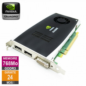 Carte graphique Nvidia Quadro FX 1800 768Mo GDDR3 DVI DisplayPort