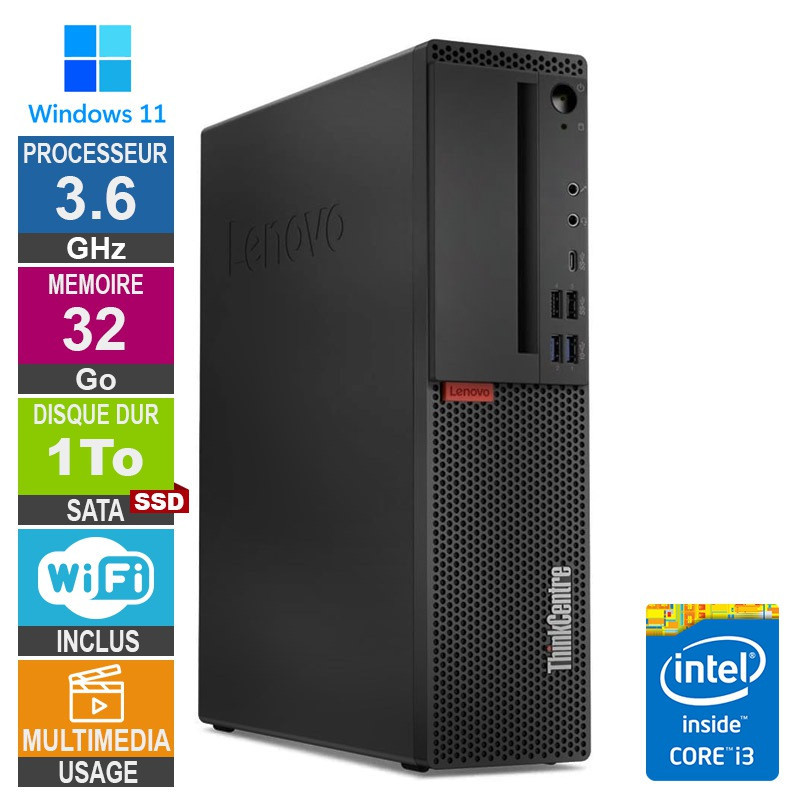 PC Lenovo M720s i3-8100 3.60GH