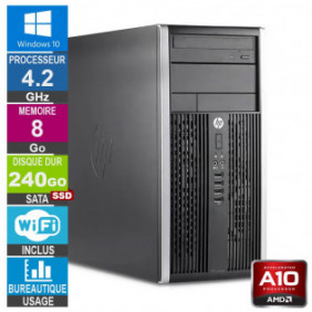 PC HP 6305 MT A10-5800B 4.20GHz 8Go/240Go SSD Wifi W10